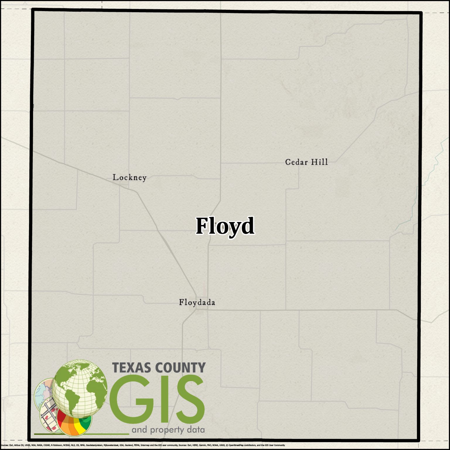 Floyd County Shapefile and Property Data Texas County GIS Data