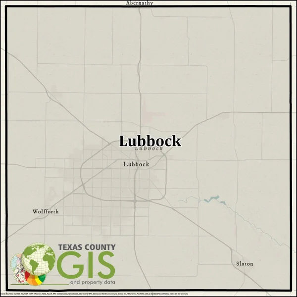 Lubbock County GIS Shapefile and Property Data - Texas County GIS Data