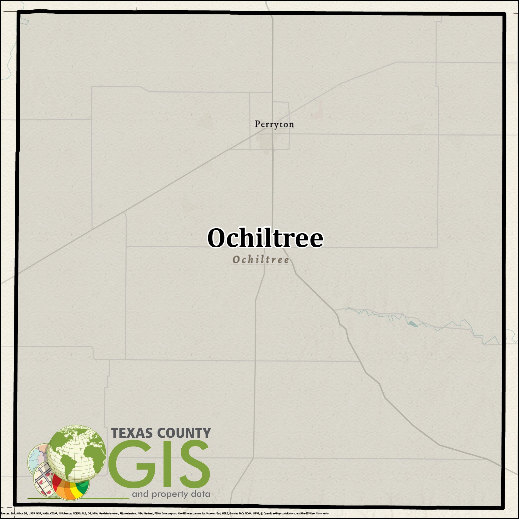 Ochiltree County GIS Shapefile and Property Data - Texas County GIS Data